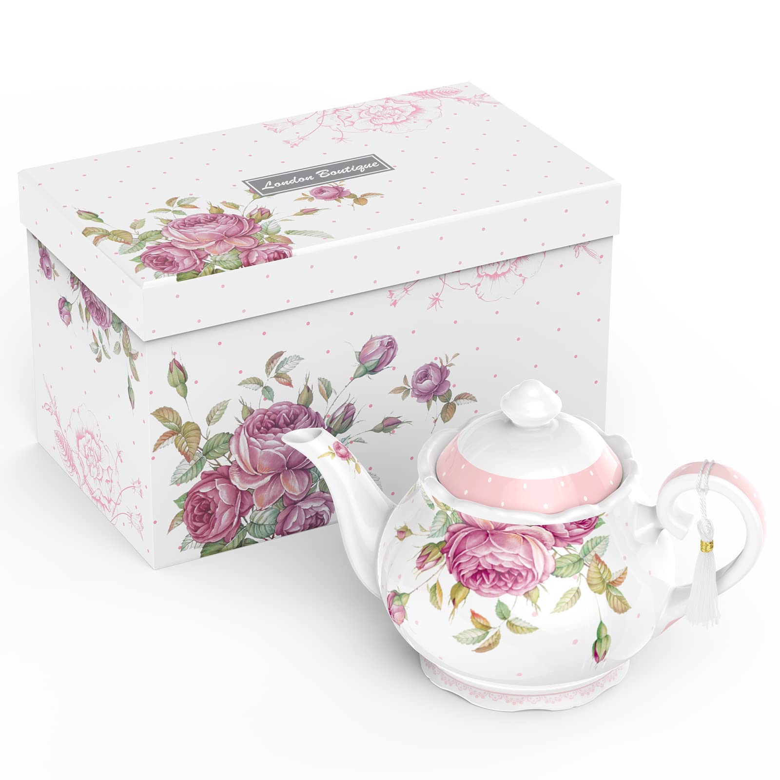 Amazon.com: teapots for 4, Ceramic Tea Pot 1.3L Perfect 4 Cups